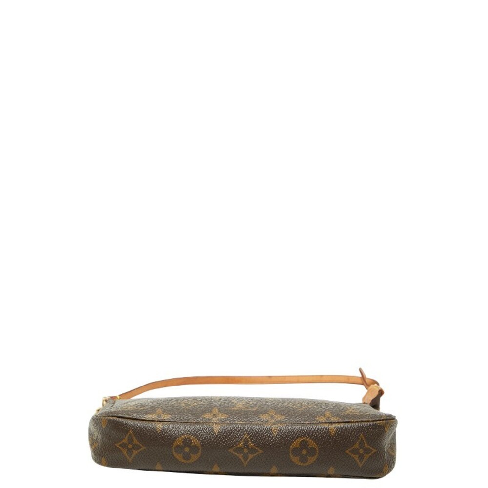 LOUIS VUITTON Brown Monogram Leather Pochette Mini Bag - Picture 3 of 8